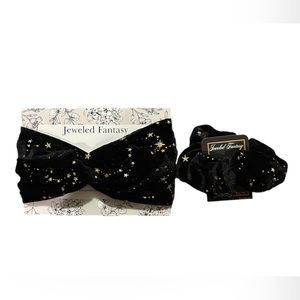 Star Print Headband & Scrunchie Set